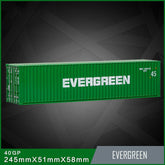 Banboring Green 40GP Shipping Container Box Alloy Model 1:50